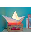 Goodnight Light Lampada Barchetta Origami - Magenta Dip Dye - Basso Consumo Energetico! Lampade da Comodino