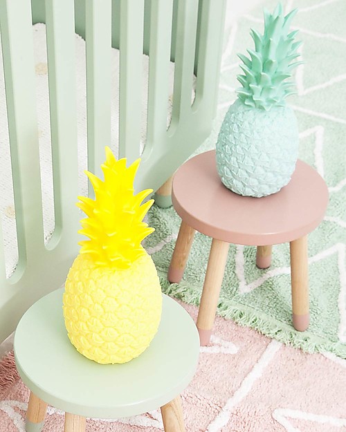 Goodnight Light Lampada Pina Colada - Ananas Giallo Pastello - Basso Consumo Energetico! Lampade da Notte