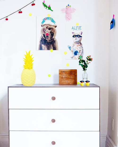 Goodnight Light Lampada Pina Colada - Ananas Giallo Pastello - Basso Consumo Energetico! Lampade da Notte