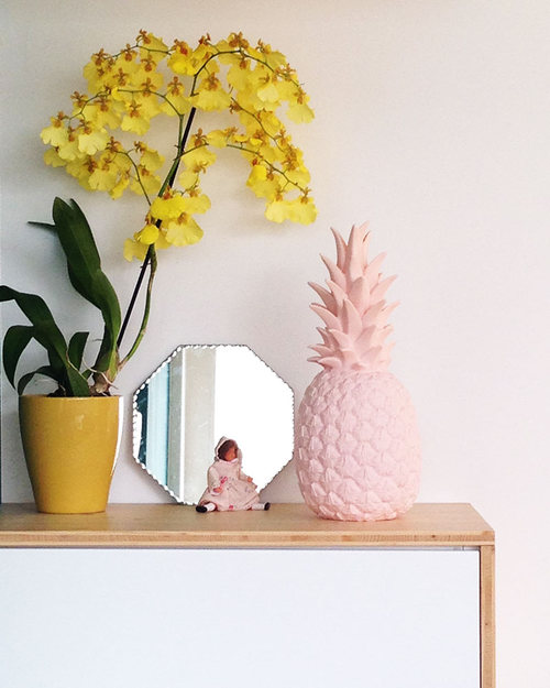 Goodnight Light Lampada Pina Colada - Ananas Rosa Pastello - Basso Consumo Energetico! Lampade da Comodino