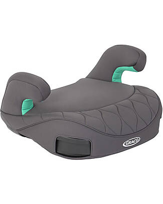 Graco Rialzo Booster Max R129 con Attacchi Isofix - Iron - Gruppo 2/3 Seggiolini Auto Gruppo 2/3