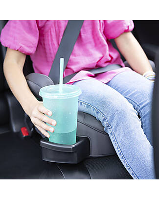 Graco Rialzo Booster Max R129 con Attacchi Isofix - Iron - Gruppo 2/3 Seggiolini Auto Gruppo 2/3