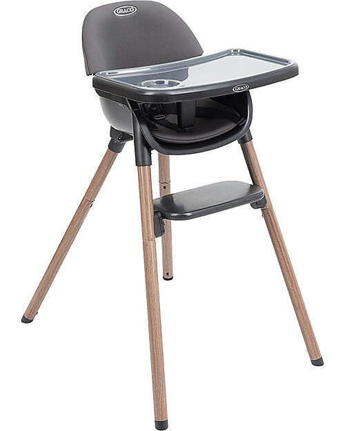 Graco Seggiolone 3in1 Presti - Charcoal - dai 6 mesi ai 6 anni Seggioloni Pappa