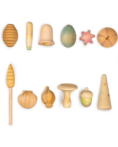 Grapat 12 Elementi della Natura - Wonders - Legno Sostenibile Giochi Montessoriani