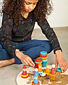 Grapat Aguamarina Estate: Omini + Vasi + Anelli + Monete - Legno Sostenibile Giochi Montessoriani