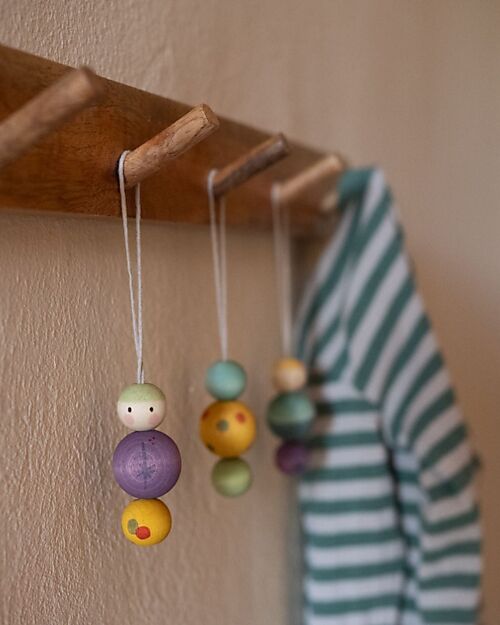 Grapat Amico Neve - Ornamento Natalizio - 3 Pezzi - Legno Calendari dell'Avvento