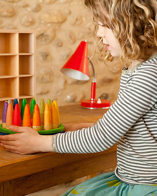 Grapat Bastoncini Versatili - Sei Sfumature di Colore - Legno Sostenibile Giochi Montessoriani