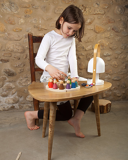 Grapat Calendario Perpetuo in Italiano - Color Arcobaleno - Legno Sostenibile Giochi Montessoriani