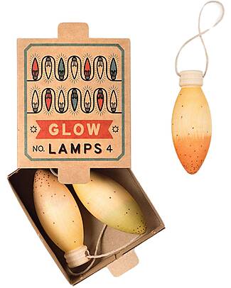 Grapat Lampade Luminescenti - Ornamento Natalizio - 3 Pezzi - Legno Calendari dell'Avvento