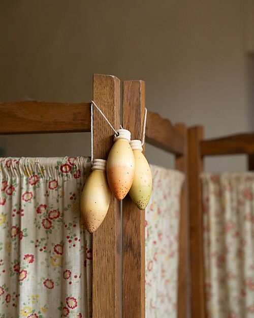 Grapat Lampade Luminescenti - Ornamento Natalizio - 3 Pezzi - Legno Calendari dell'Avvento