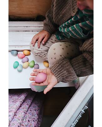 Grapat Mandala Eggs - 12 Pezzi a Forma di Uova - Arcobaleno - Legno Sostenibile Giochi Montessoriani