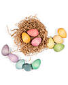 Grapat Mandala Eggs - 12 Pezzi a Forma di Uova - Arcobaleno - Legno Sostenibile Giochi Montessoriani