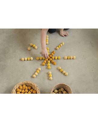 Grapat Mandala Honeycomb - 36 Pezzi a Forma di Piccoli Alveari - Giallo - Legno Sostenibile
Giochi Montessoriani