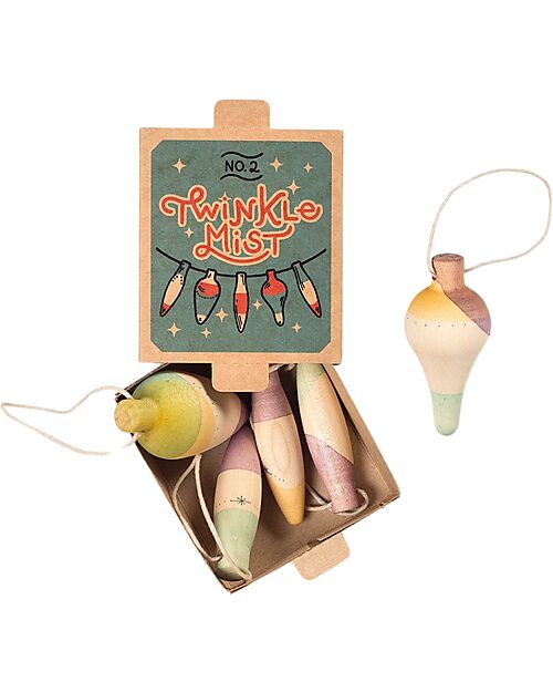 Grapat Nebbia Scintillante - Ornamento Natalizio - 3 Pezzi - Legno Calendari dell'Avvento