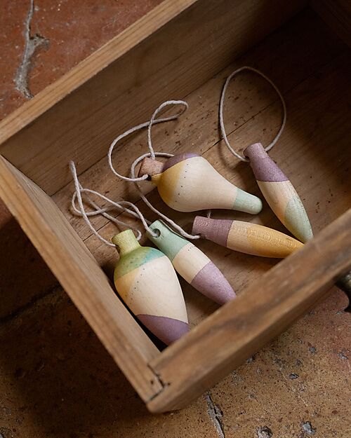 Grapat Nebbia Scintillante - Ornamento Natalizio - 3 Pezzi - Legno Calendari dell'Avvento