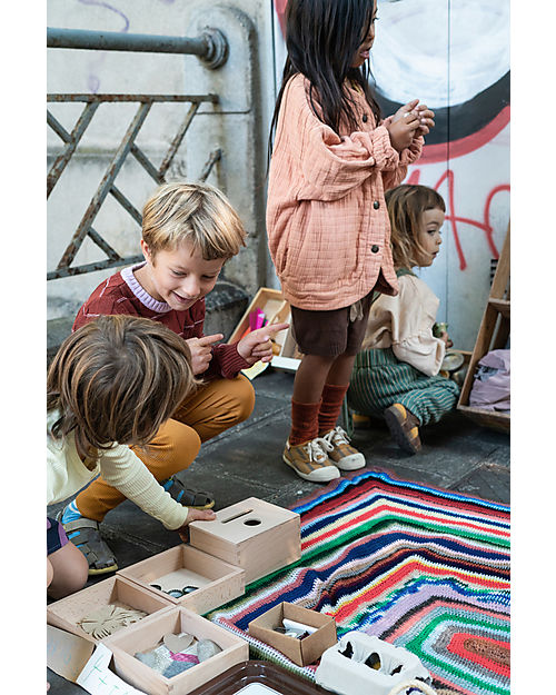 Grapat Permanence Box - Naturale - Ideale per Riordinare i Giochi - Legno Sostenibile Giochi Montessoriani