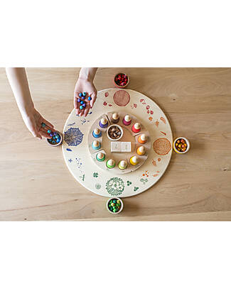 Grapat Piattaforma delle 4 Stagioni - 4 Elementi della Natura - Legno Sostenibile Giochi Montessoriani