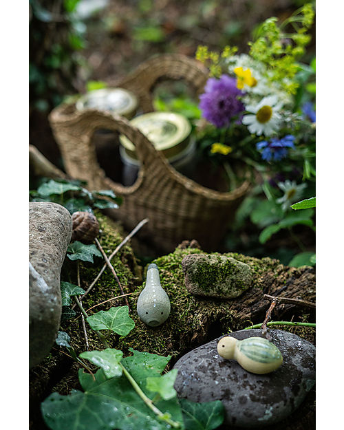 Grapat Raccoglitore con Animaletti in Legno - Wild - 12 pezzi Animali in Legno