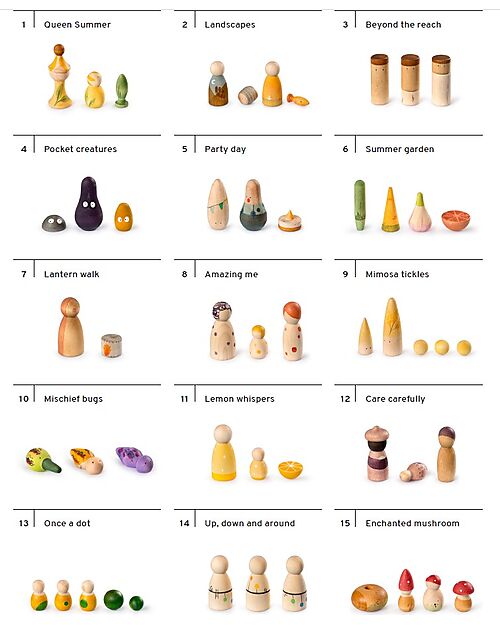 Grapat Scatola Sorpresa Lucky Lucky - Terza Edizione - 15 Set in Legno Sostenibile Giochi Montessoriani