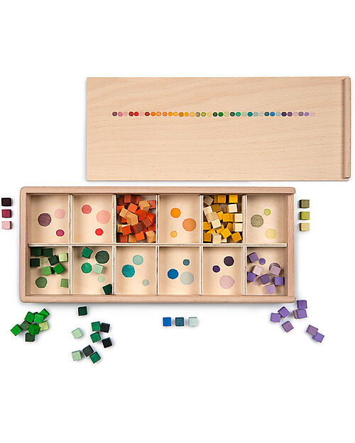 Grapat Set Mis and Match - 400+ piccoli cubi - Legno Sostenibile Giochi Montessoriani
