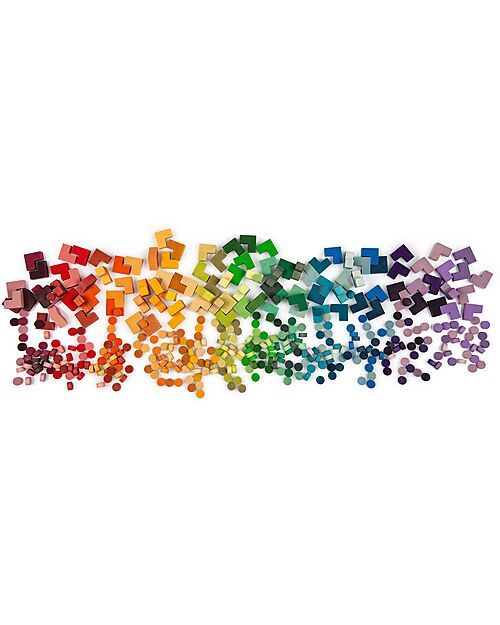 Grapat Set Mis Match e Bloom - 400 Pezzi Coloratissimi in Legno Giochi Montessoriani