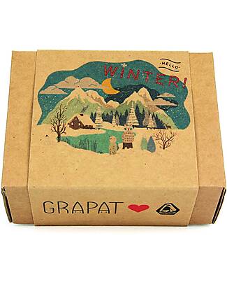 Grapat Set Wooden Figures - Hello Winter - Sustainable Wood Montessori Toys