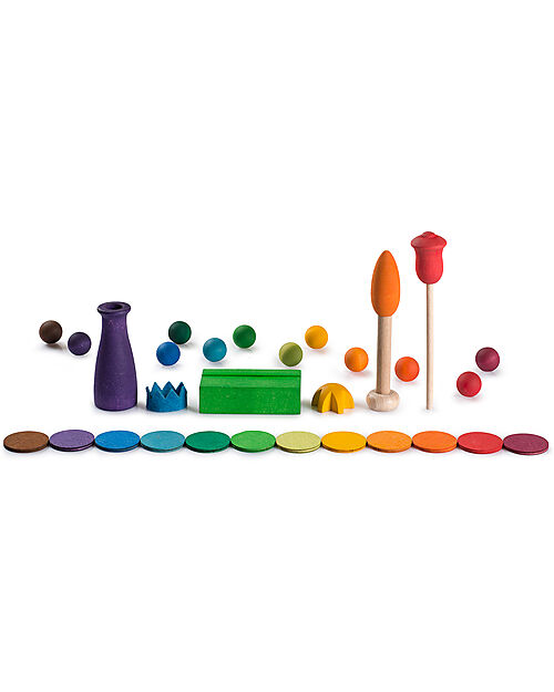 Grapat Set Your Day - 31 pezzi - Multicolore - Legno Sostenibile Giochi Montessoriani