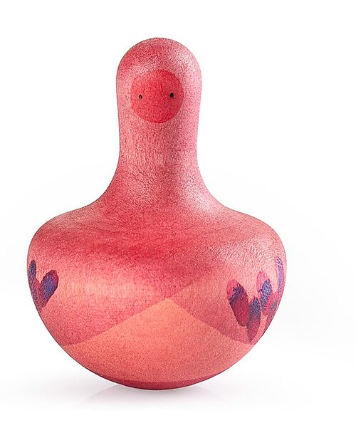 Grapat Trottola Chill Pink Bird - Legno Sostenibile Giochi Montessoriani