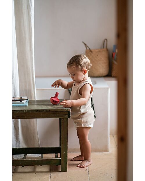 Grapat Trottola Chill Pink Bird - Legno Sostenibile Giochi Montessoriani