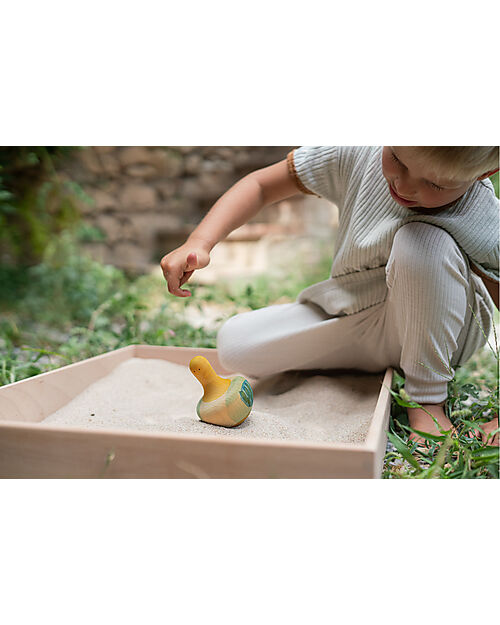Grapat Trottola Flowing Yellow Bird - Legno Sostenibile Giochi Montessoriani