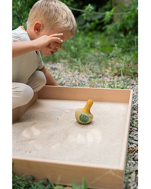 Grapat Trottola Flowing Yellow Bird - Legno Sostenibile Giochi Montessoriani