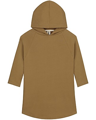 Gray Label Abito Felpato con Cappuccio - Nocciola - 100% Cotone Bio Vestiti