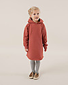 Gray Label Abito Felpato con Cappuccio - Rosso Terracotta - 100% Cotone Bio Morbidissimo! Vestiti_