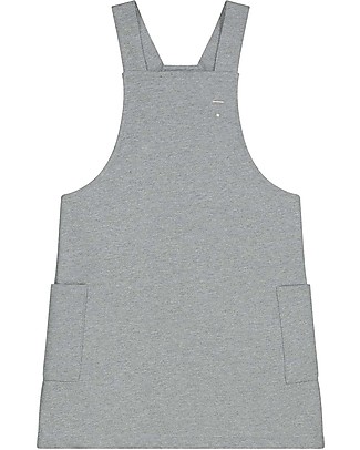 Gray Label Abito Grembiulino, Grey Melange - 100% morbidissima felpa di cotone bio Vestiti_