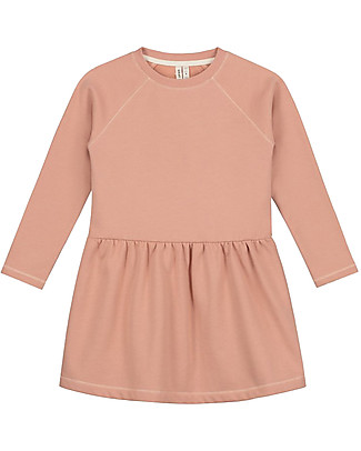 Gray Label Abito in Felpa - Rosa Vintage - 100% Cotone Bio Morbidissimo Vestiti_