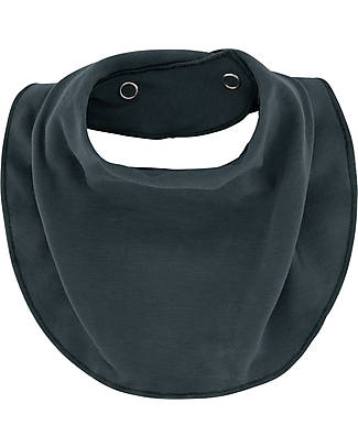 Gray Label Bavaglino - Blu Grigio - Cotone Bio GOTS - Morbidissimo! Bavagli a Bandana