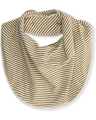 Gray Label Bavaglino - Nocciola/Crema - Cotone Bio GOTS - Morbidissimo! Bavagli a Bandana