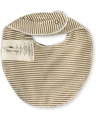 Gray Label Bavaglino - Nocciola/Crema - Cotone Bio GOTS - Morbidissimo! Bavagli a Bandana