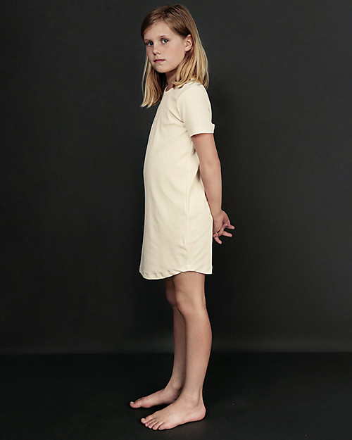 Gray Label Camicia da Notte Bimba - Crema - Cotone bio Camicie da Notte