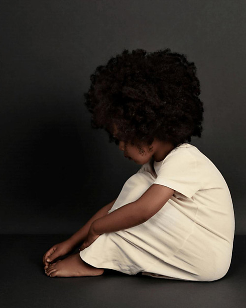 Gray Label Camicia da Notte Bimba - Crema - Cotone bio Camicie da Notte