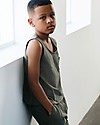 Gray Label Canotta Spalle Larghe con Taschino (da 2 a 8 anni) - Moss - 100% cotone bio Canotte