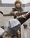 Gray Label Cappellino Oversize, Grigio Melange - Cotone bio morbidissimo Cappelli Invernali