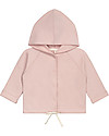 Gray Label Cardigan Baby Felpato con Cappuccio, Rosa Vintage - Cotone bio Italiano Cardigan