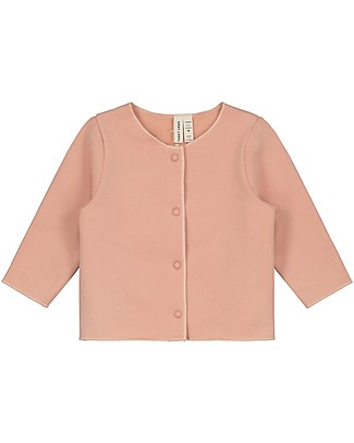 Gray Label Cardigan Baby Felpato - Rustic Clay - Cotone Bio Elasticizzato Cardigan