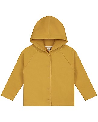 Gray Label Cardigan Felpato con Cappuccio - Mustard - 100% cotone bio - Morbido e caldo Cardigan