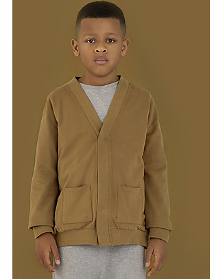 Gray Label Cardigan Felpato - Nocciola - Cotone Bio Cardigan