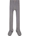 Gray Label Collant a Costine - Grigio Melange - Cotone Bio GOTS Elasticizzato Calze