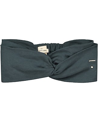 Gray Label Fascia per Capelli Bimba, Blu Grigio (4-10 anni) - 100% cotone bio Fermacappelli