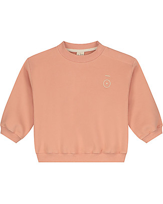 Gray Label Felpa Baby a Maniche Lunghe - Rosa Vintage - Felpa di Cotone Bio GOTS Maglioni