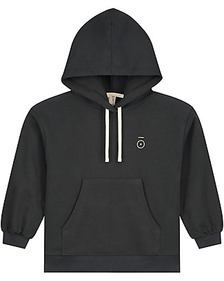 Gray Label Felpa con Cappuccio e Tasca - Nero - 100% Felpa di Cotone Biologico GOTS Felpe